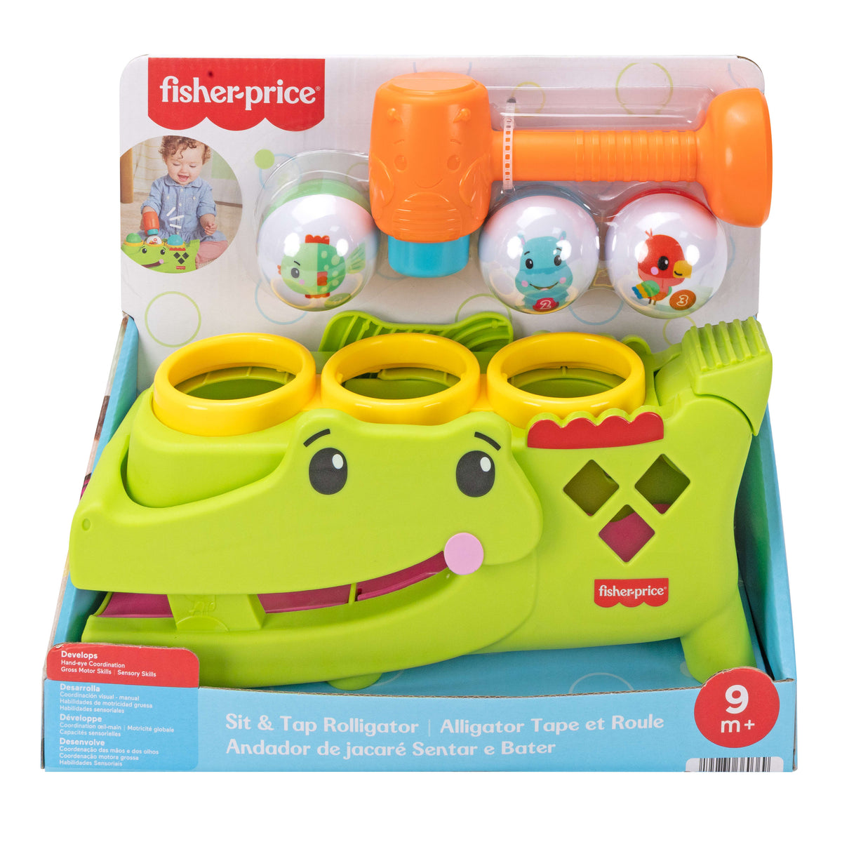 Fisher Price Κροκόδειλος Παιχνίδι Με Μπαλίτσες JLB94