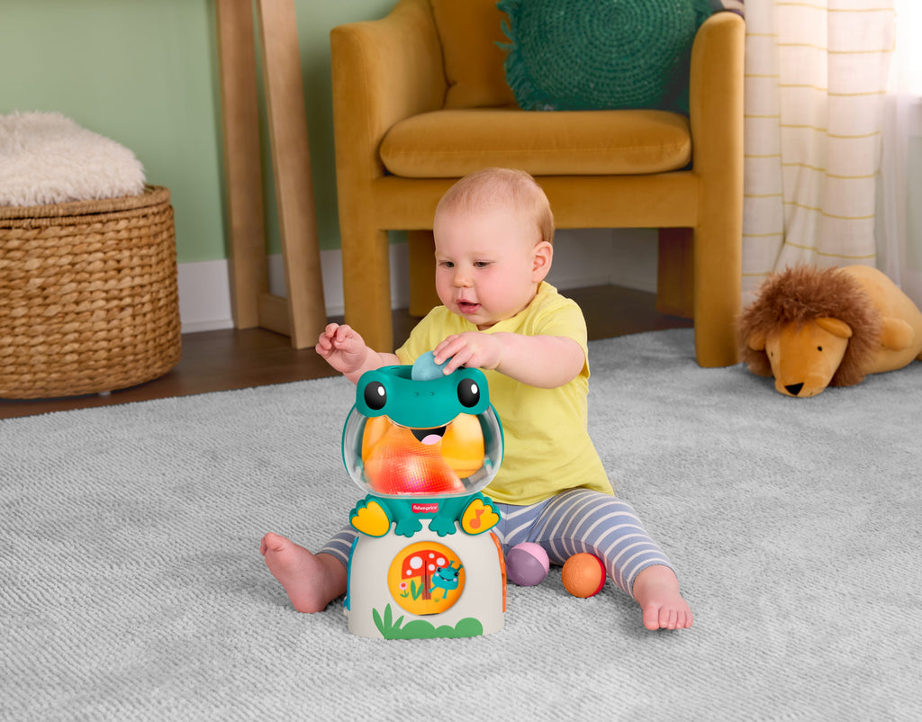 Fisher Price Βάτραχος Παιχνίδι Με Μπαλίτσες Ήχους Και Φώτα (JLB96)