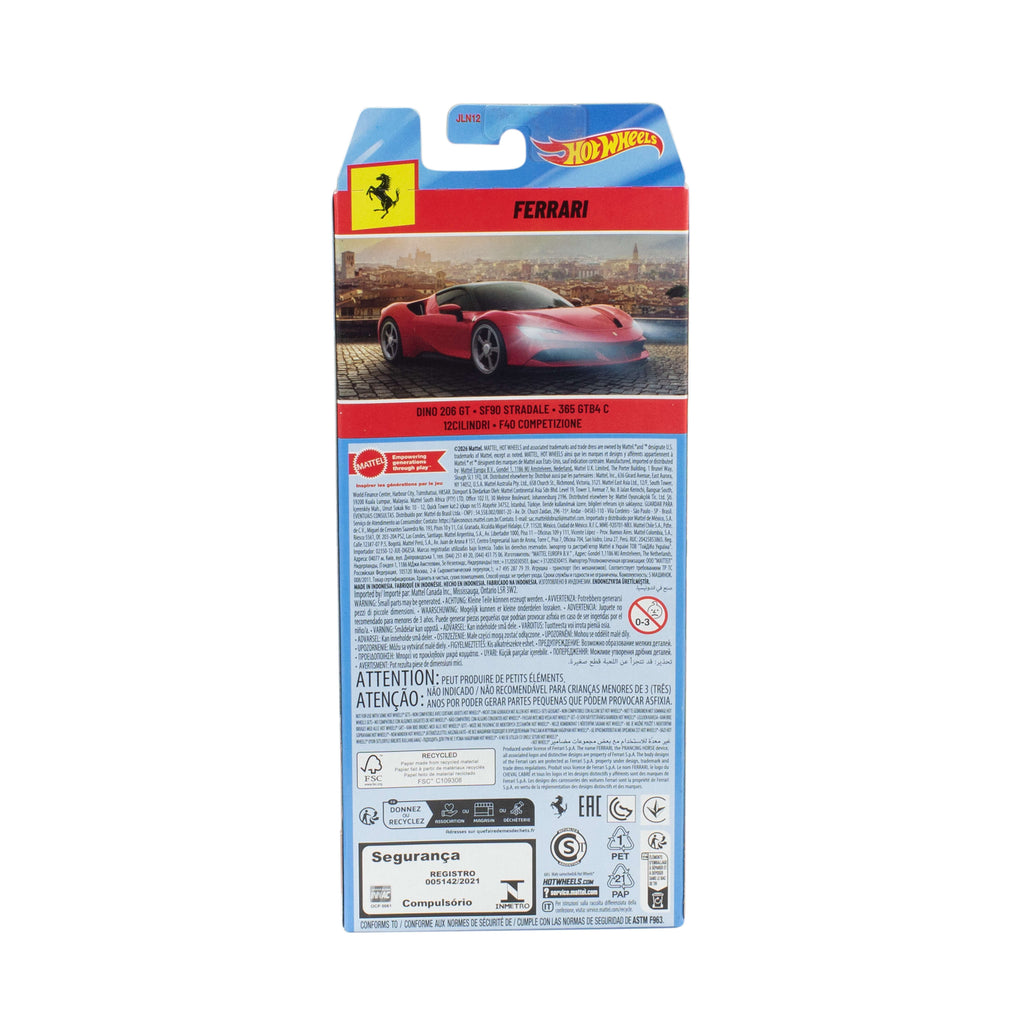 Hot Wheels Αυτοκινητάκια Ferrari Σετ Των 5 (JLN12)