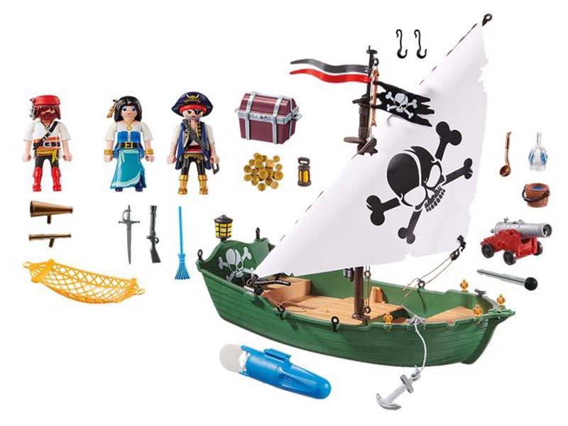 Playmobil Pirates Πειρατικό Πλοιάριο 71713