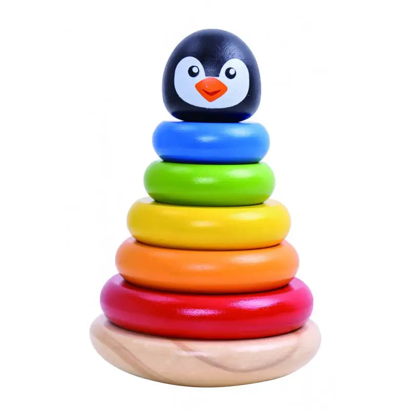 Tooky Toys Πιγκουίνος Πυραμίδα από Ξύλο (TKB502)