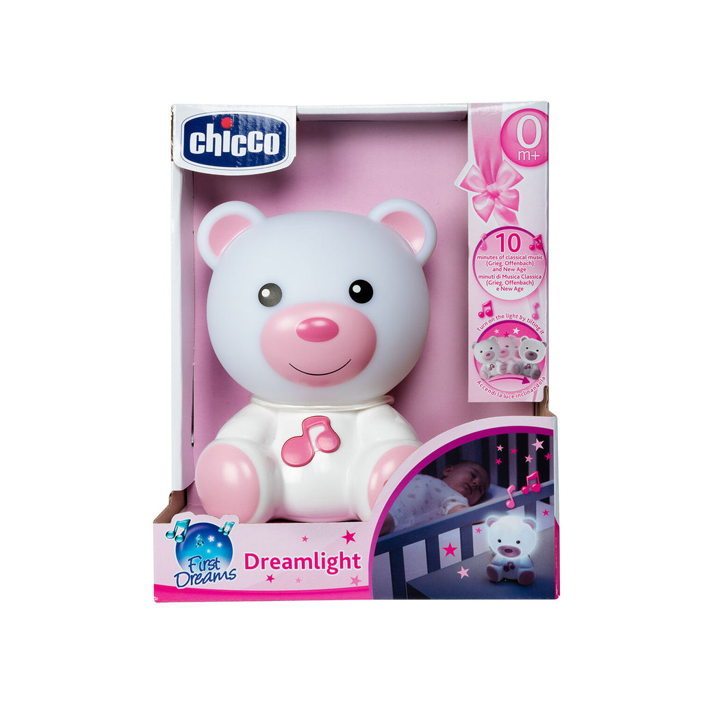 Chicco Βρεφικό Φωτάκι Νυκτός Αρκουδάκι Dreamlight Ροζ Για 0+ Y01-09830-10