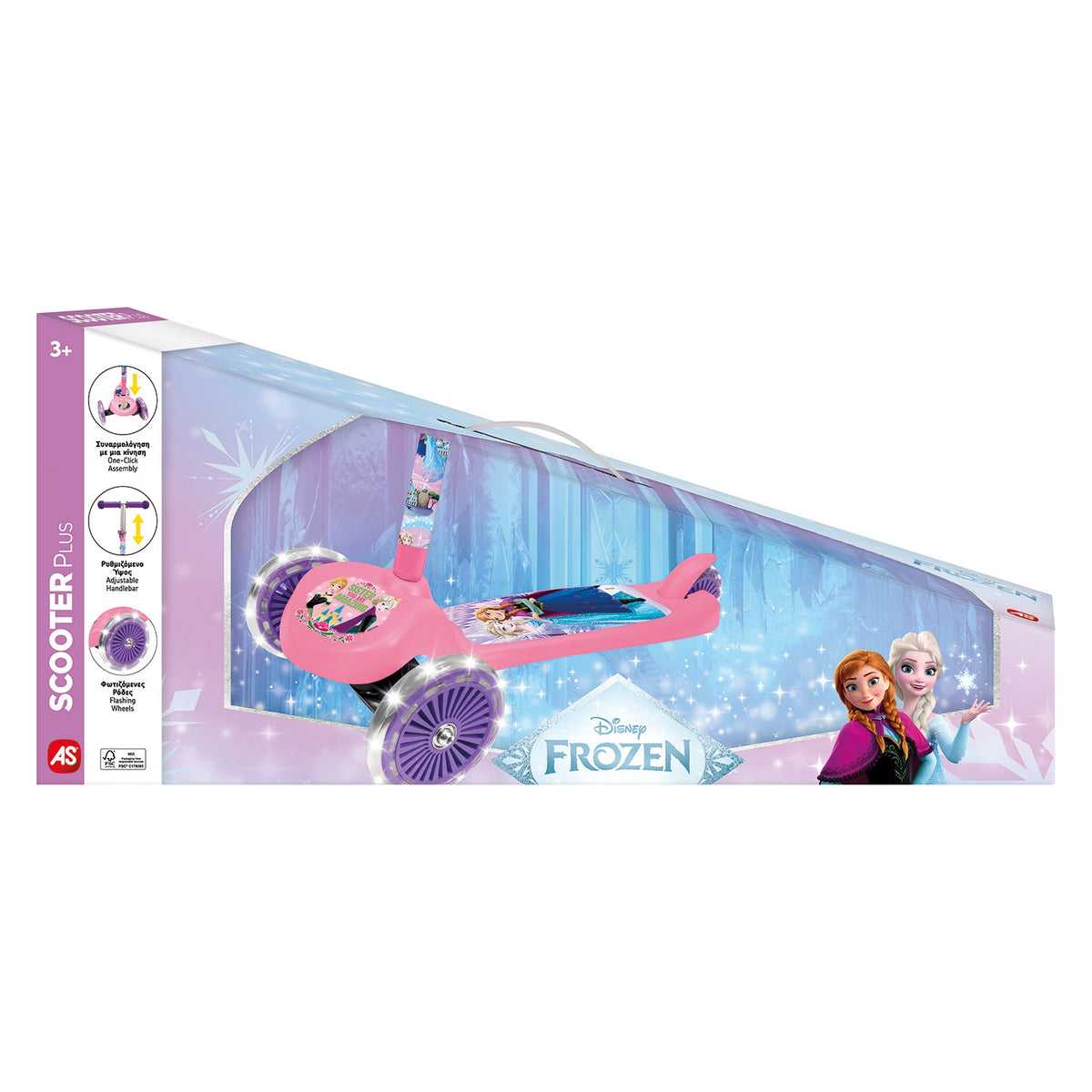 AS Scooter Plus Frozen με φωτιζόμενες ρόδες για 3+ Ετών 5004-50276