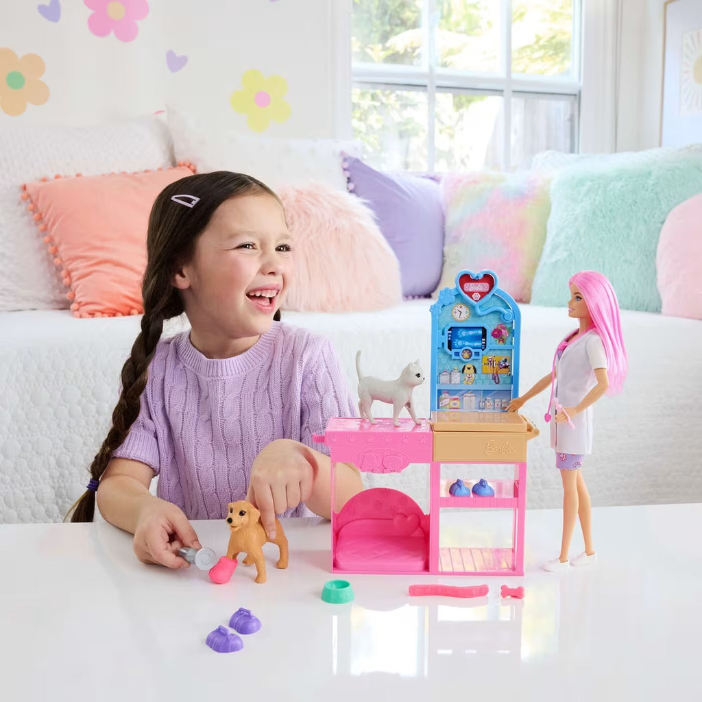 Barbie® Ιατρείο για Ζωάκια Κούκλα και Αξεσουάρ (JFX93)