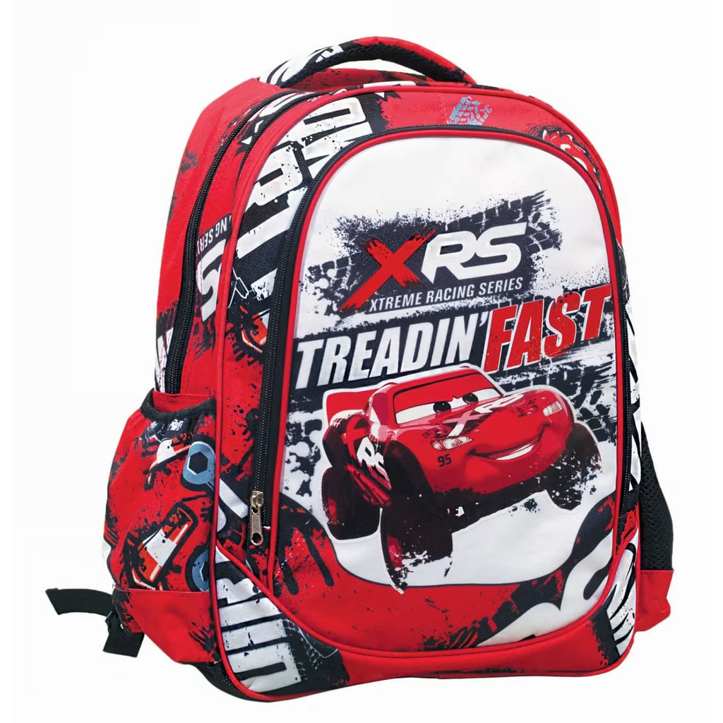 GIM Cars Treadin Fast Τσάντα Πλάτης Δημοτικού Οβάλ 341-44031