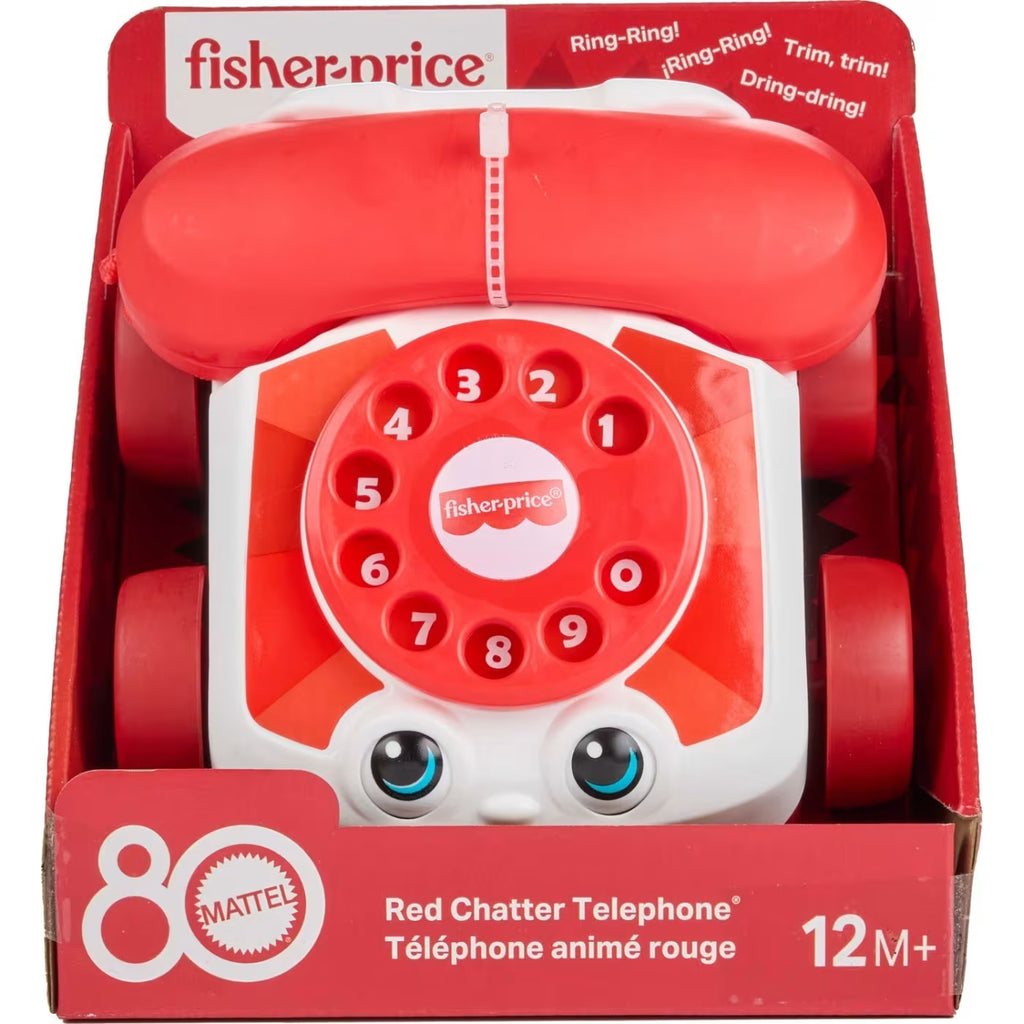 Mattel fisher-price συρόμενο τηλεφωνάκι - 80 χρόνια Mattel JGG97 Για 1+ Έτους