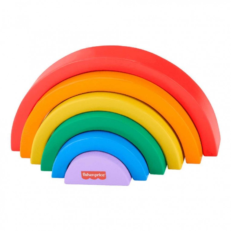 Fisher-Price Ξύλινο Ουράνιο Τόξο 6τεμ. (HXT73) Για 18 Μηνών+