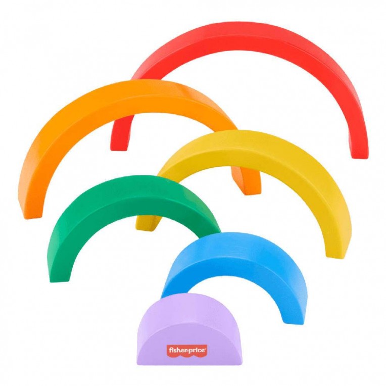 Fisher-Price Ξύλινο Ουράνιο Τόξο 6τεμ. (HXT73) Για 18 Μηνών+