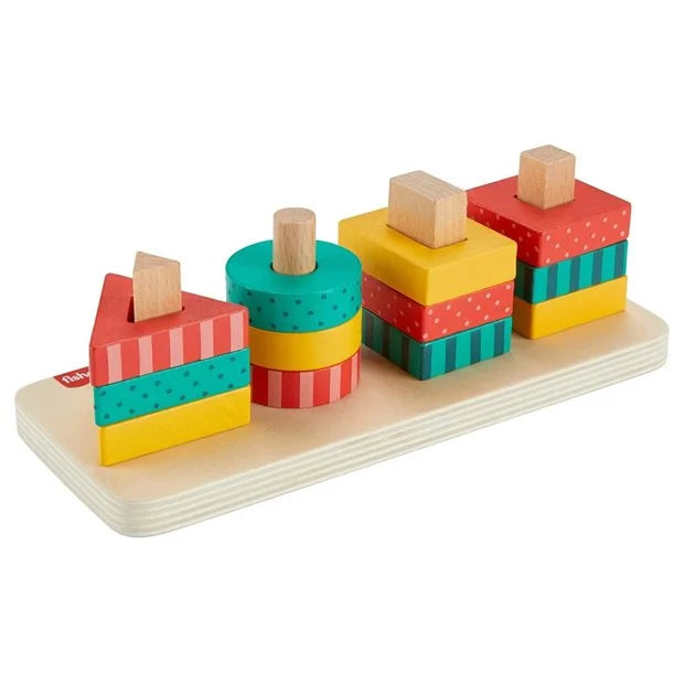 Fisher-Price Ξύλινα Σχήματα - HXV05 Για 2 Ετών+