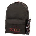 POLO σακίδιο original double scarf μαύρο/μπορντό 901235-2033