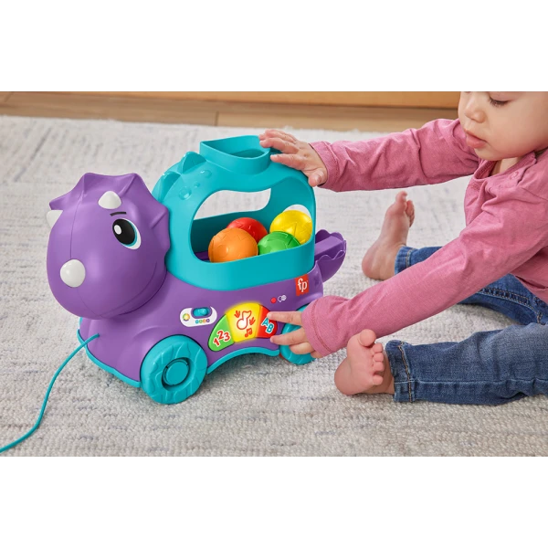 Βρεφικό Παιχνίδι Fisher-Price Poppin Triceraptors (HNR55) Για 1+