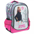 GIM Τσάντα Δημοτικού Οβαλ Barbie Trend Flash + Δώρο Κούκλα Barbie 349-71031