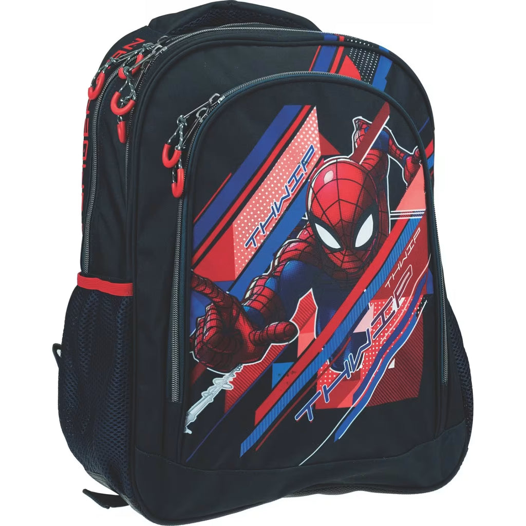 GIM Τσάντα Δημοτικού Οβαλ Spiderman Lines 337-01031