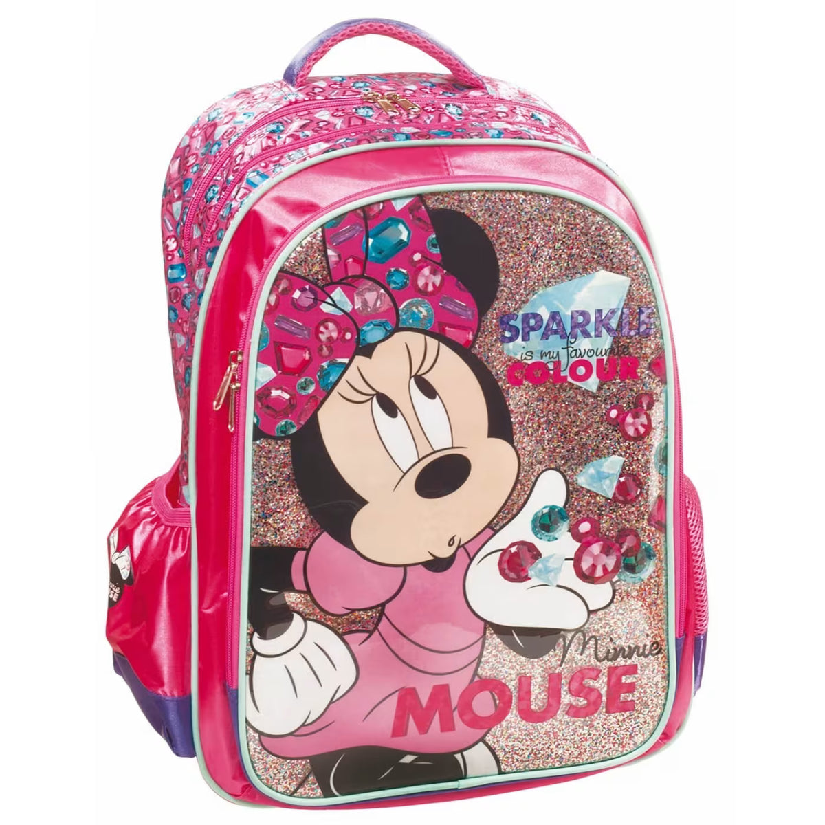GIM Τσάντα Πλάτης Δημοτικού Οβαλ Minnie Gem - Sparkle Is My Favourite Colour 340-55031