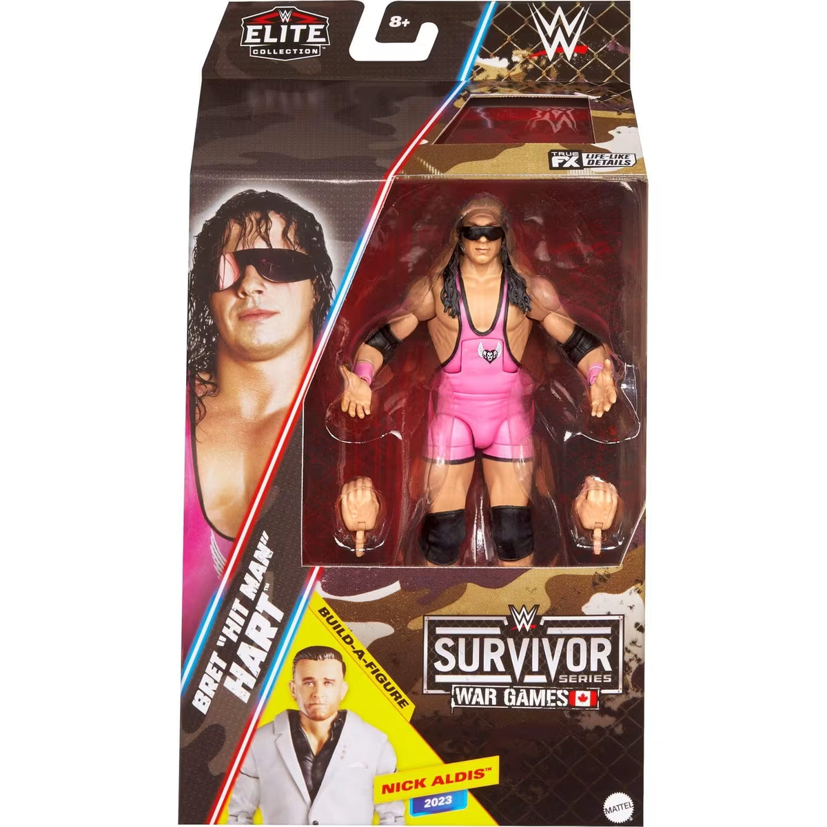 WWE® Elite Collection: Survivor Series® War Games - Bret ''Hit Man'' Hart Action Figure (JCJ62)