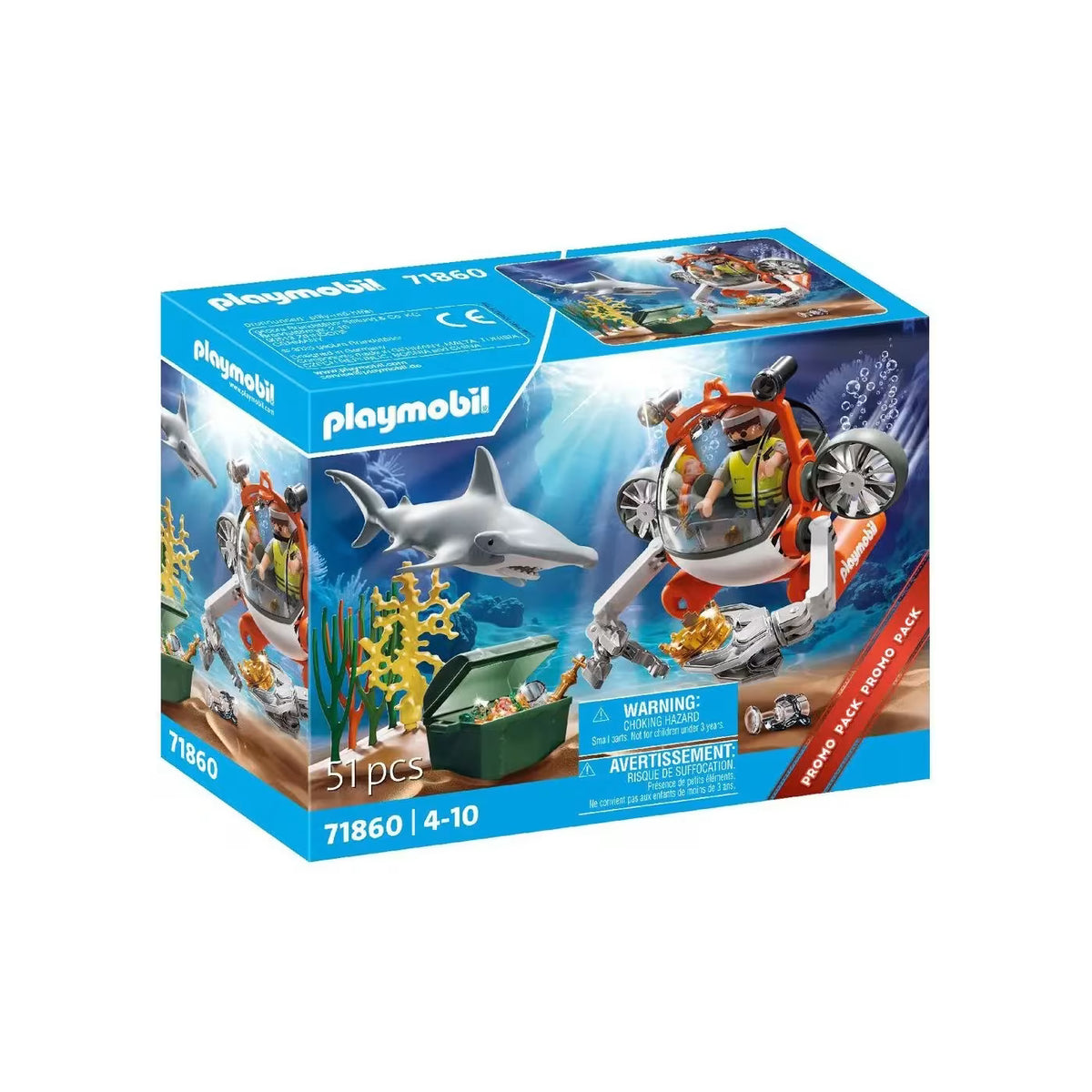 Playmobil Υποβρύχιο κυνήγι θησαυρού 71860